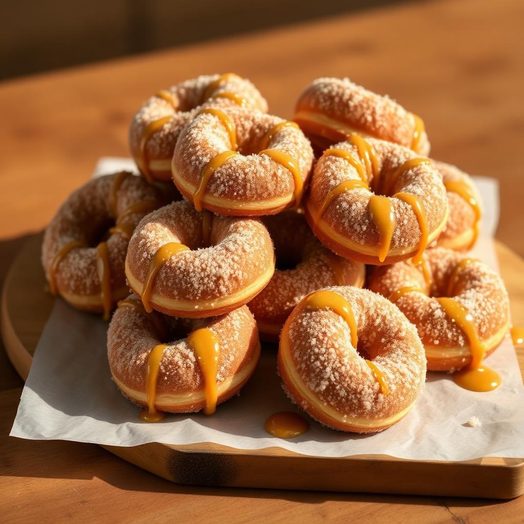 Cinnamon Caramel Donuts (½ dozen)