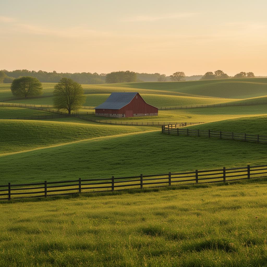 Rolling Ohio farmland