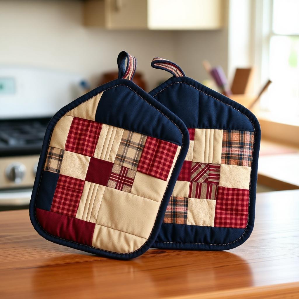 Quilted Potholders (pair)