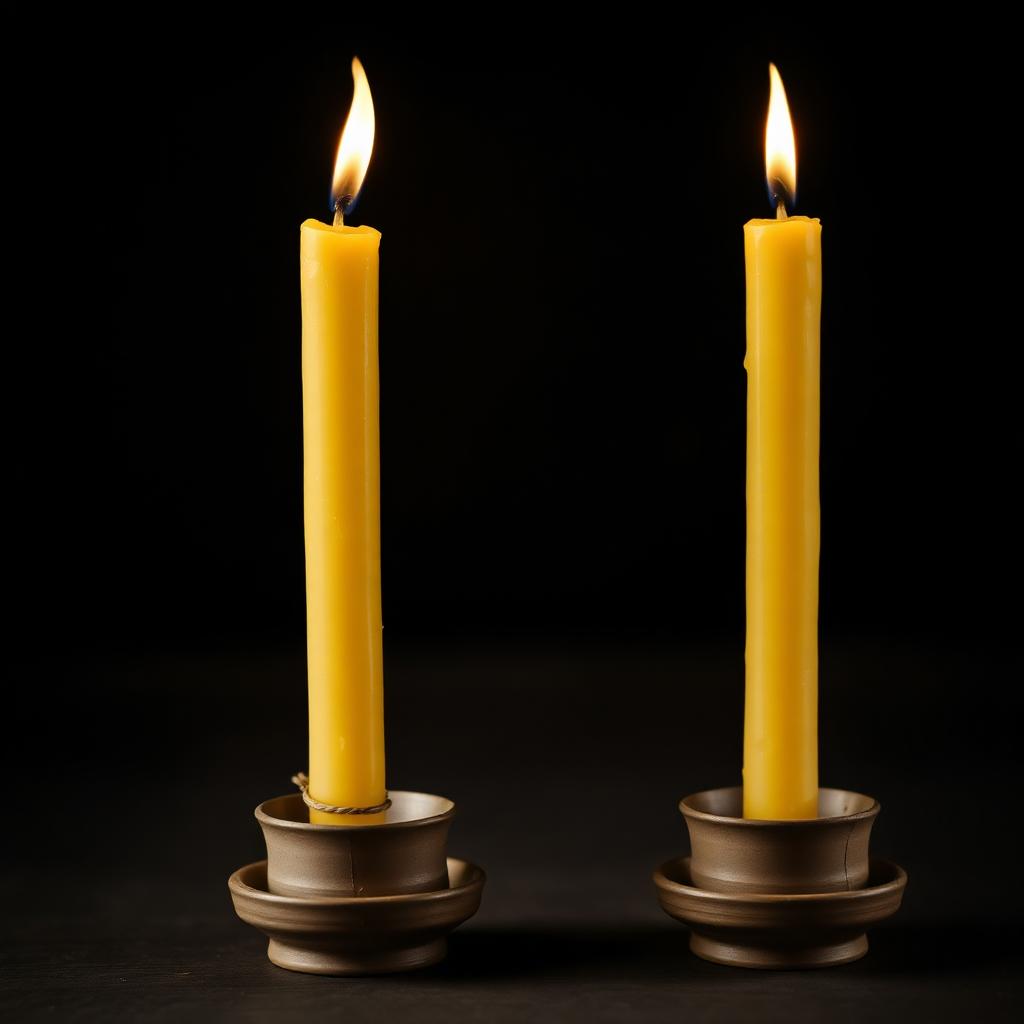 Hand-Dipped Taper Candles (pair)